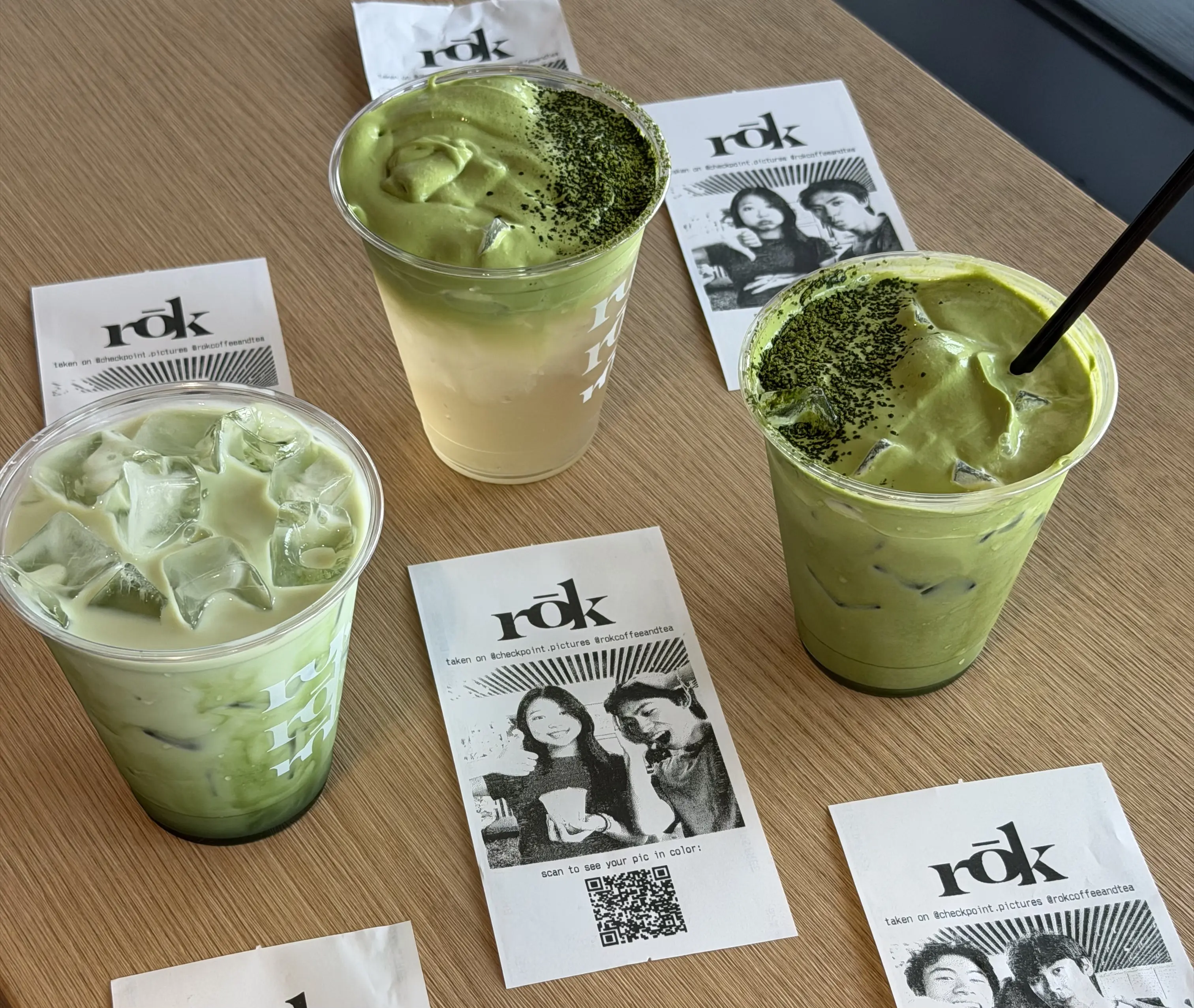 A matcha drink from rōk